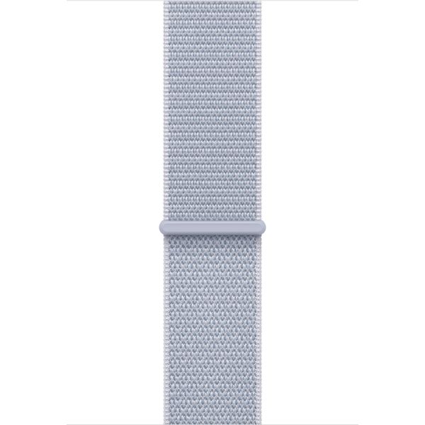 Apple Watch Series 10 46mm Aluminum Silver Case Blue Cloud Sport Loop